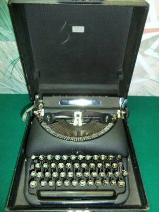 Vintage Remington Model 5 Typewriter W/carrying Case