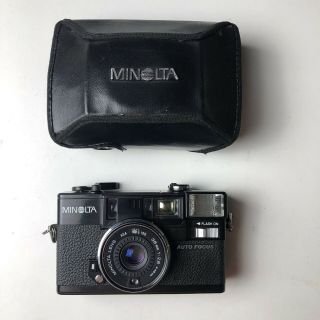 Near Classic Vintage Minolta Hi - Matic Af2 Camera With Case