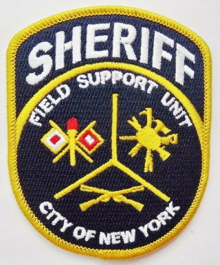 York City Sheriff Field Support Unit Polizei Ecusson