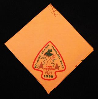 Boy Scout Camp Gorman 1968 N/c W/map Bert Adams S.  R.  Atlanta.  A.  C Ga