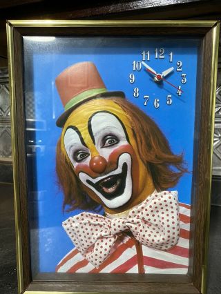 1980 Circus Clown Clock