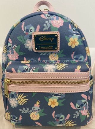 Loungefly Disney Lilo And Stitch Scrump Pastel Mini Backpack With Tags