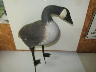 Ralph Kohler Canada Goose K & W Metal Legs Field Goose Decoy, 2