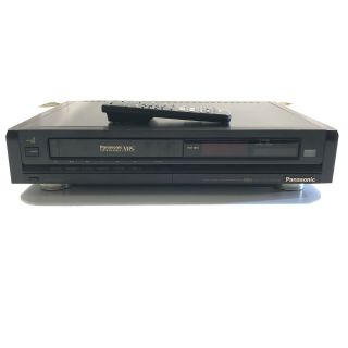 Vintage Panasonic Video Cassette Recorder Vhs Pv - 4970 G9sa30218 W/ Remote