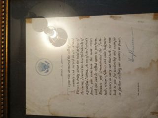 President HARRY S TRUMAN Thank You Letter To WWII Veterans World War II Signed 2