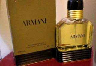 Giorgio Armani Eau Pour Homme 100ml Spray Vintage Looks Full Worn Box