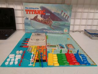 Vintage 1976 Ideal The Sinking Of The Titanic Board Game 100 Complete