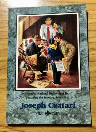 Boy Scout Joseph Csatari 1997 Endowment Tour Booklet - Signed