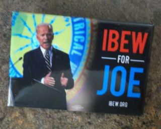 2020 Democrat Joe Biden President Ibew Electrical Work Labor Union Photo Button