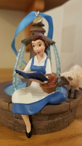 2016 Disney Sketchbook Singing Ornament Beauty And The Beast Belle Fountain