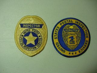 Set 2 Vintage United States Postal Inspection Service - Inspector Patch