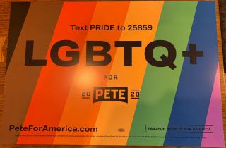 “lgbtq,  For Pete” 2020 Buttigieg Campaign Poster - Gay Pride - Presidential Camp