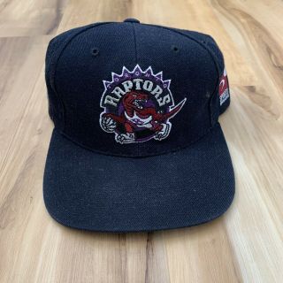 Vintage Toronto Raptors Sports Specialties Plain Logo Snapback Hat Cap Nba 90s