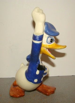Vintage Brayton Laguna Pottery Disney Angry Donald Duck Figurine