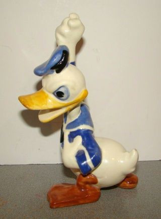 Vintage Brayton Laguna Pottery Disney Angry Donald Duck Figurine 2