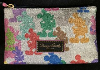 Disney Dooney & Bourke Colorful Mickey Mouse Cosmetic Bag
