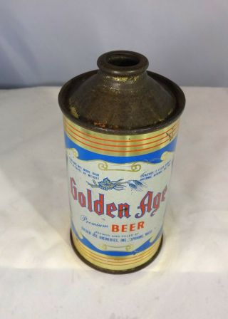 Golden Age Vintage Cone Top Beer Can