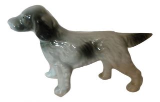 Vintage Hunting Dog English Setter Figurine Japan 20224 Long Hair Pointer
