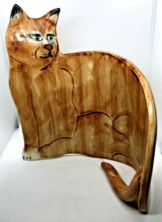 Vintage Seal Point Orange Tabby Cat Porcelain Ceramic By Mann Made In Japan