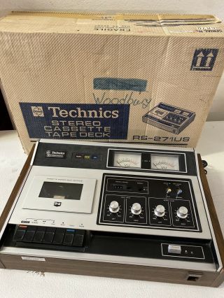 Vintage Technics RS - 271US Stereo Cassette Tape Deck Player With Box 2