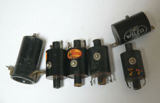 Six Vintage Ignition Coils For Model Airplane Spark Plug Engines