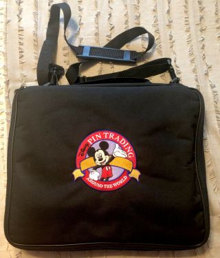 Disney Wdw Large 12”x14” 5 Page Pin Trading Around The World Mickey Pin Bag