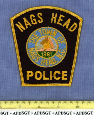 Nags Head North Carolina Sheriff Police Patch Horse Sand Dunes