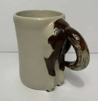 Vintage Happy Appy Valley Studio Horse Butt Art Pottery Coffee Cup Mug Ohio Euc
