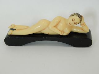 Vintage Chinese Physician Doctors Lady Doll With Stand Resin