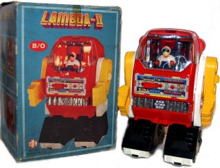 Vintage Lambda Iii Robot Battery Operated With Pilot Horikawa Style