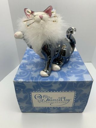 2004 Amy Lacombe Whimsiclay Cat Figurine Chacha Willitts Design 86150
