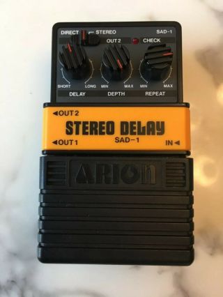 Arion Sad - 1 Stereo Analog Delay Rare Vintage Guitar Effect Pedal Mij Japan