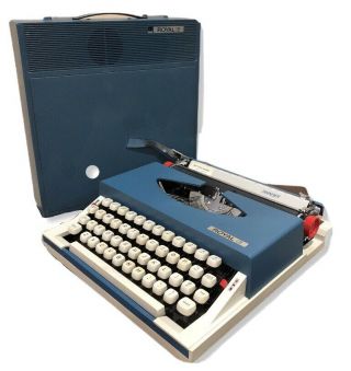 Royal Swinger Typewriter W/ Transistor Radio Portable Vtg Mid Mod 1960s