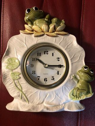 Vintage Neil The Frog 1978 Sears And Roebuck Clock Made In Japan