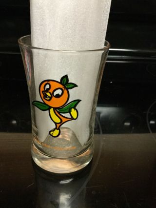 Vintage Walt Disney Orange Bird Florida 6 Oz Juice Glass