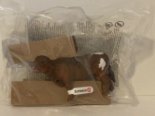 Schleich Texas Long Horn Bull Brown White With Tags Farm Animals Country