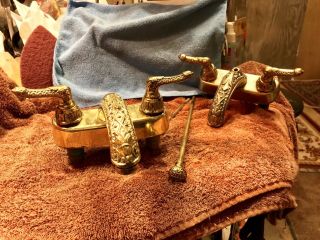 Vintage Brass Bathroom Sink Faucet