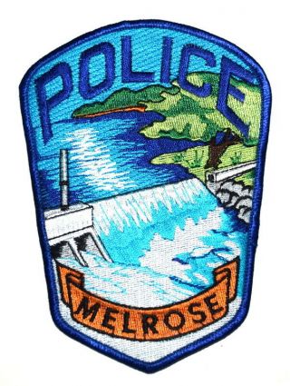 Melrose Minnesota Mn Sheriff Police Patch Dam River Waterfall Lg