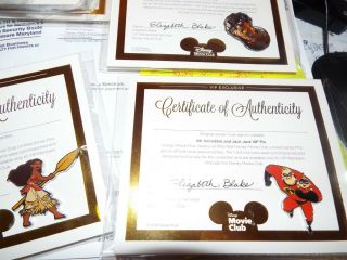 Disney Never Opened Vip Pins And Lithograph Collectables