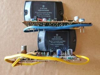 Trio Kenwood Ta - 100wa Power Amp Modules For Ka - 9100,  Pair,  Vintage,