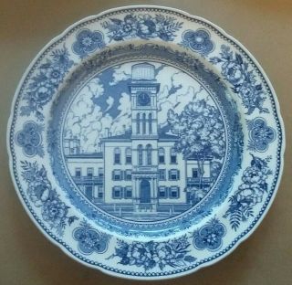 Wedgwood 1931 Yale University Plate - " Sheffield Hall 1859 - 1931 " - Near