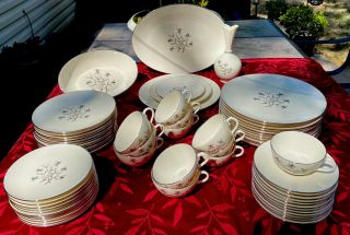 63pc Princess By Lenox Vintage Fine Porcelain China Set For 12,  Serving Dishes
