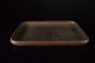 X3213: Japanese Shapely Wooden Tray/plate Senchabon,  Tea Ceremony