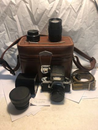 Vintage Pentax Me 35mm Camera With Accessories