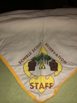 Vintage Schiele Scout Reservation Staff Neckerchief