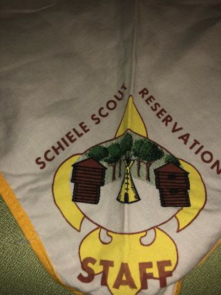 Vintage Schiele Scout Reservation Staff Neckerchief 2