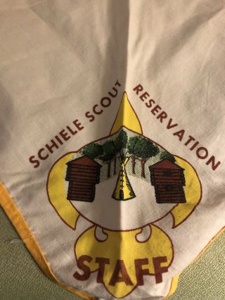 Vintage Schiele Scout Reservation Staff Neckerchief 3