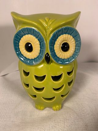 Ceramic Owl Night Light Lamp Cover 7 1/4”