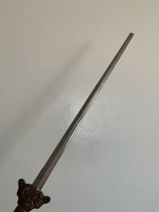 Retractable Sword Vintage Lion Handle Asian