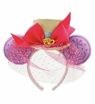 Disney Minnie Mouse Main Attraction Ear Headband Mad Tea Party - In Hand